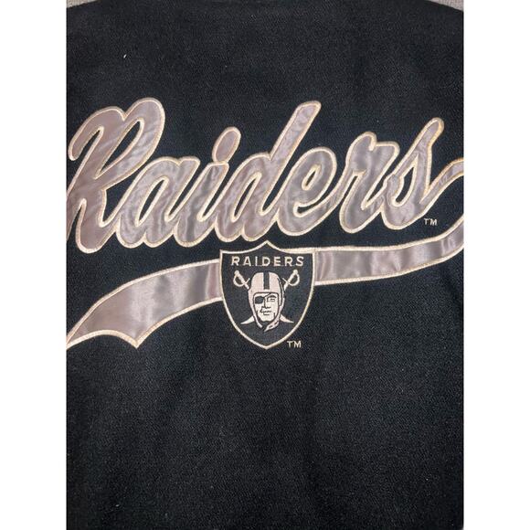 Vintage Oakland Raiders Varsity Wool Spellout Logo Athletic coat Men XL NFL - Picture 12 of 13